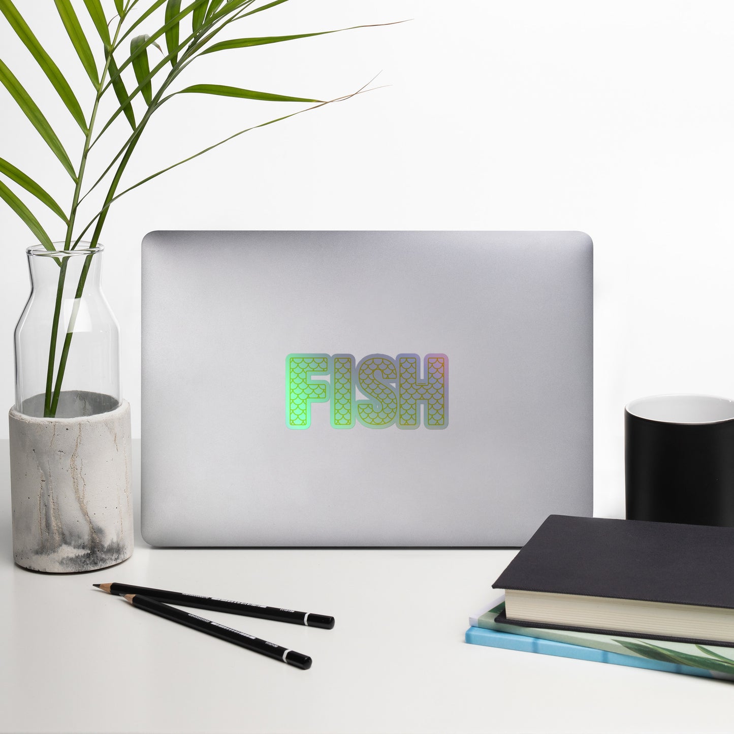 Fish Scales Holographic Sticker