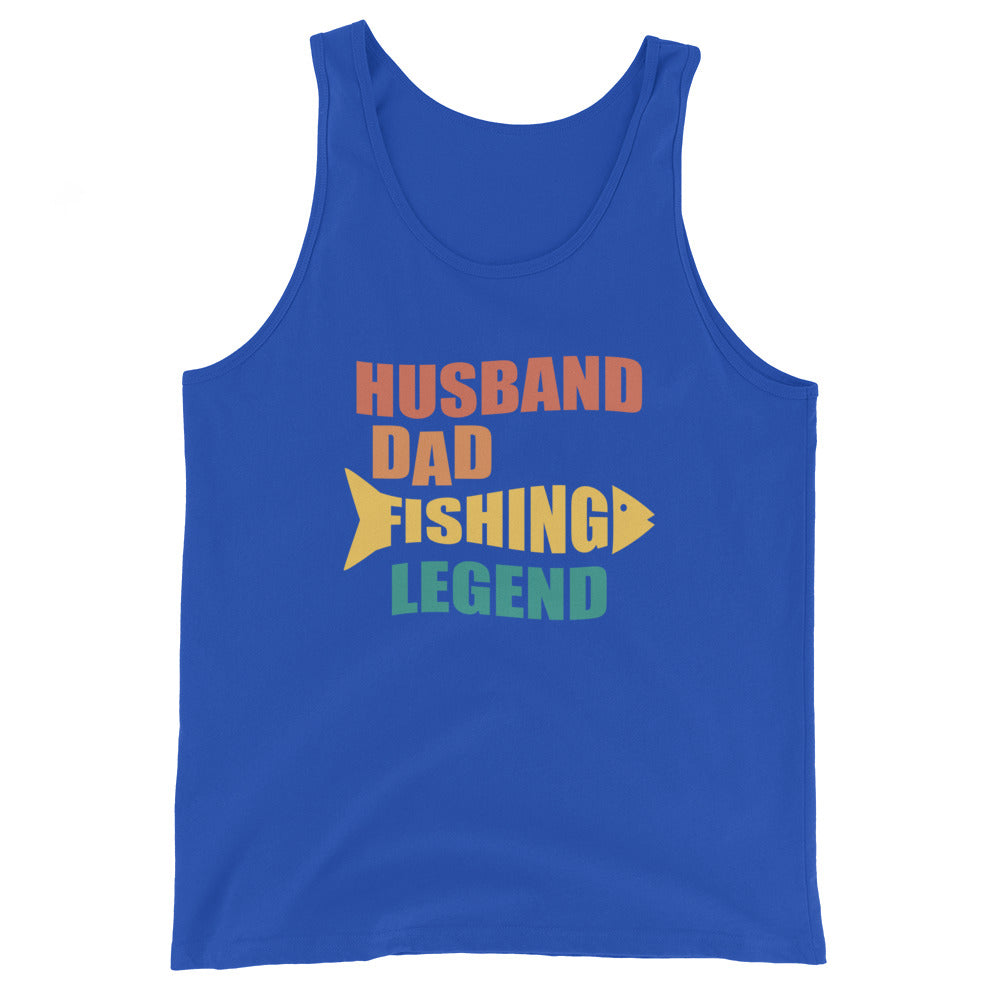 Husband. Dad. Fishing Legend. Tank Top