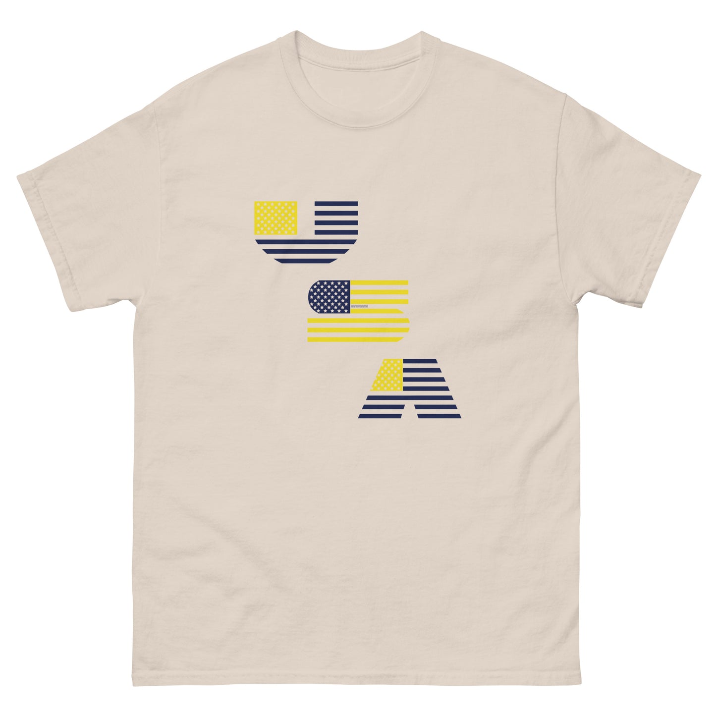 USA Flag Diagonal Tee Shirt