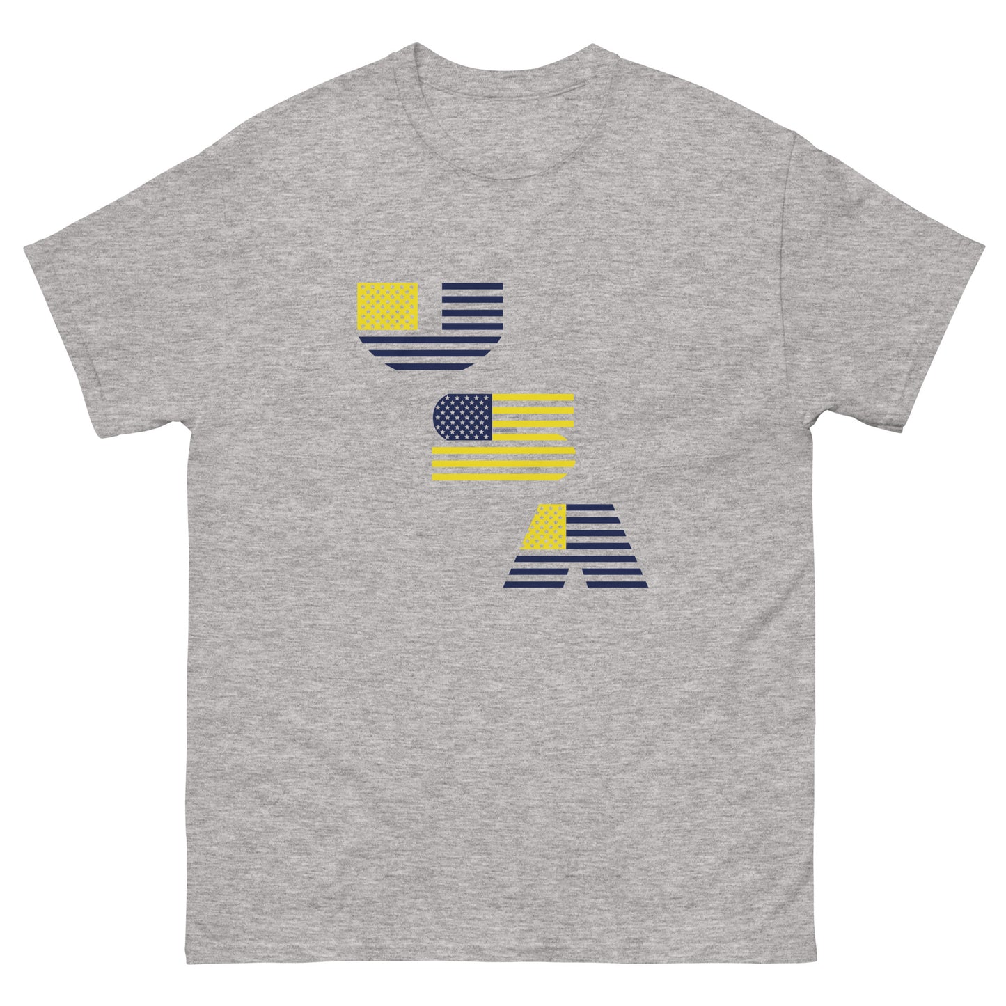 USA Flag Diagonal Tee Shirt