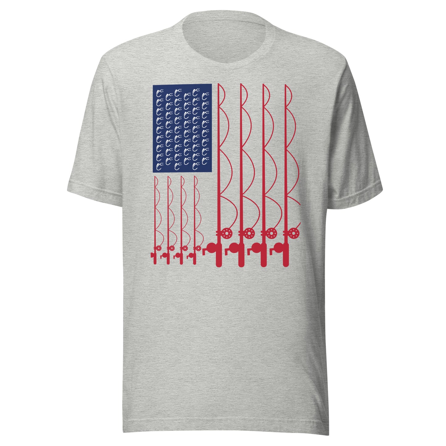 American Flag Fishing Short-Sleeve T-Shirt