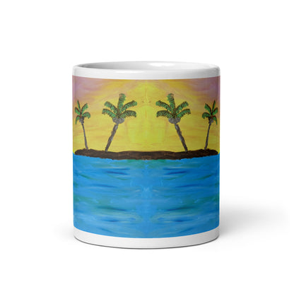 Sara's Sunset White Glossy Mug