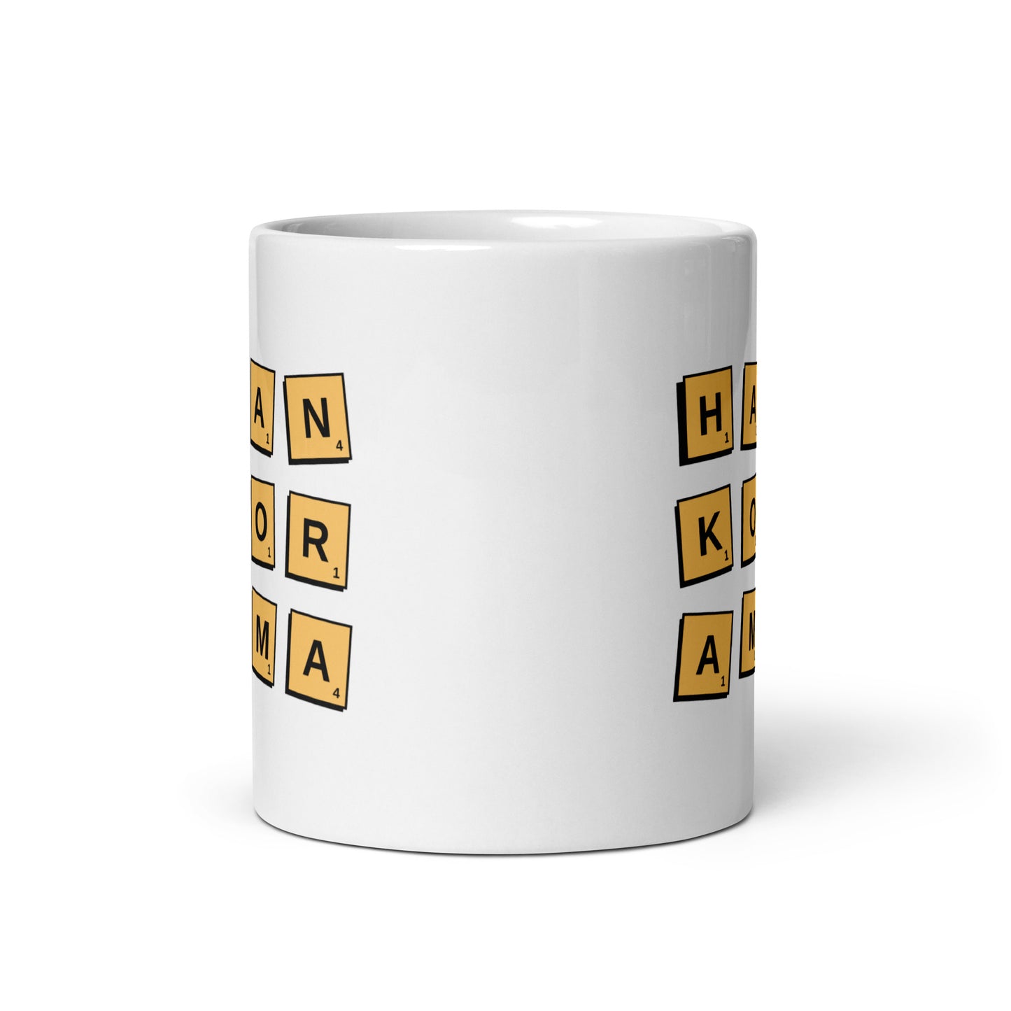 Hankorama Puzzle Piece White glossy mug