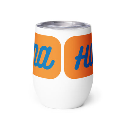 Hankorama Orange & Blue Wine Tumbler