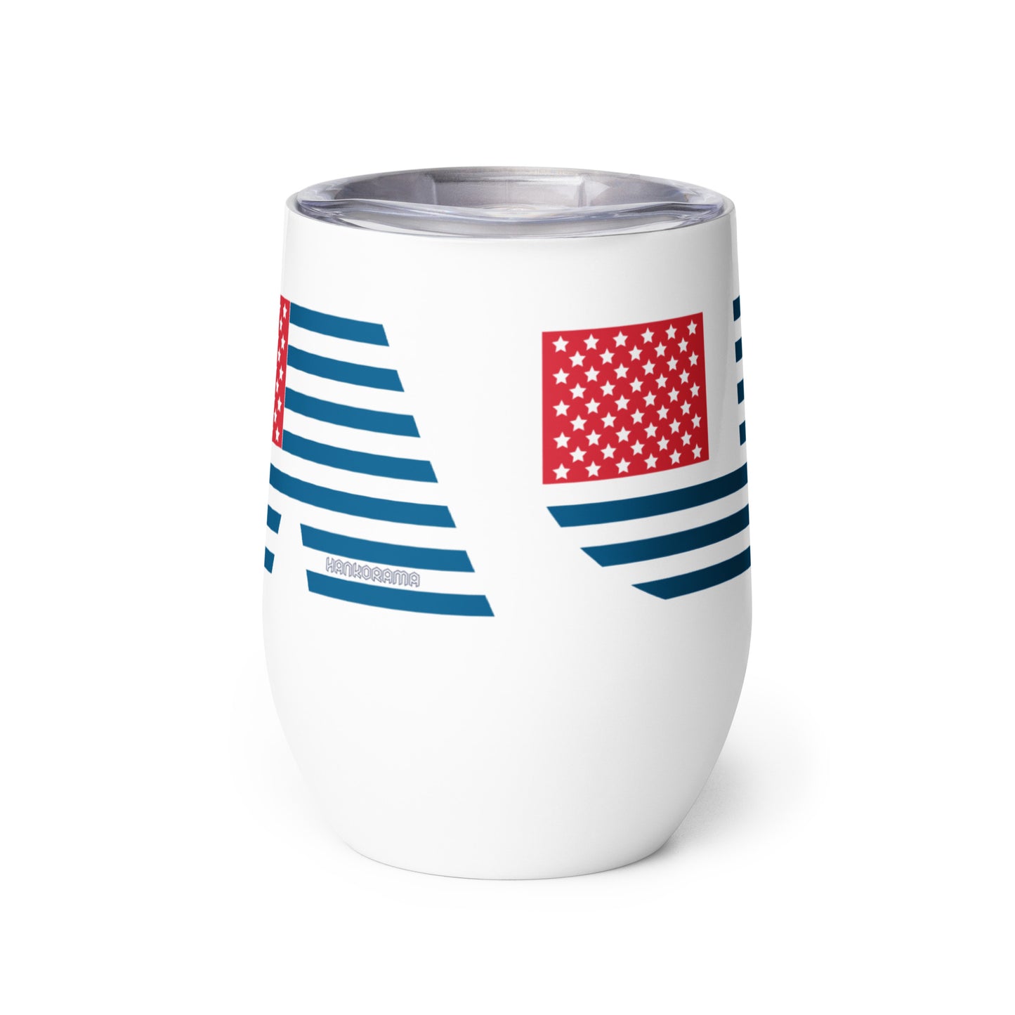 USA Flag Wine Tumbler