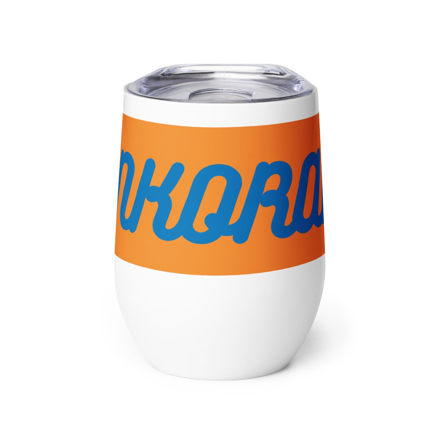 Hankorama Orange & Blue Wine Tumbler