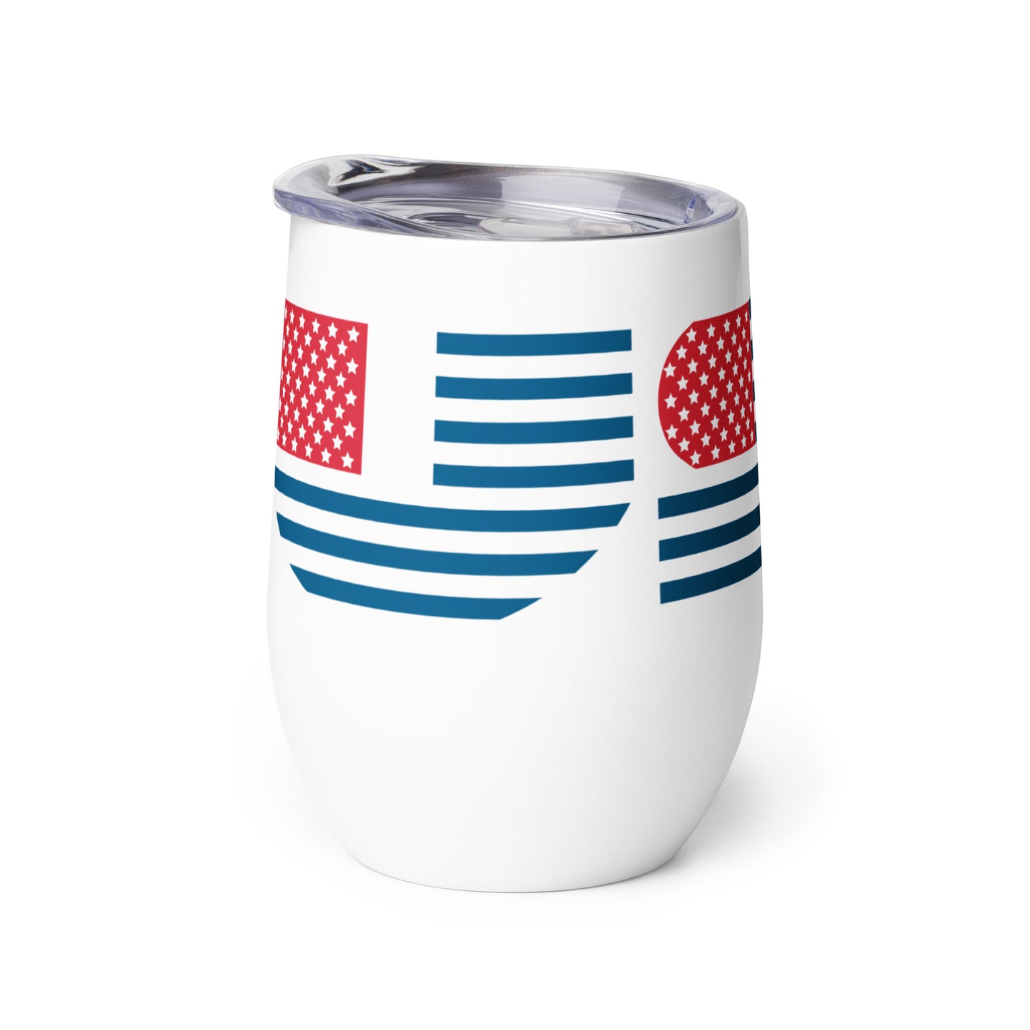 USA Flag Wine Tumbler